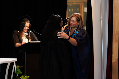 Photo from the TWoA Tāmaki Makaurau 2023 Graduations (Ceremony 1 @ 10am), held at the Due Drop Events Centre, Manukau, Auckland, New Zealand on Wednesday, 7 June, 2023. Photo: Mike Walen / KeyImagery Photography. Copyright: © Te Wānanga o Aotearoa.