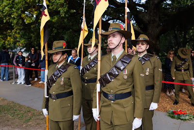 Photo from the Anzac Day 2025 Civic Service held at Memorial Park in Hamilton, Waikato, New Zealand on Friday, 25 April, 2025. Photography by Mike Walen / KeyImagery Photography. Copyright: © 2025 Hamilton City Council.