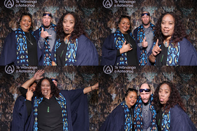 Booth photo from the TWoA Tainui 2021 Graduations (Thursday Morning - Ceremony 1), held at Elim Church, Te Rapa, Hamilton, New Zealand. Taken: Thursday 22 April 2021. Photo: InstaBooth / KeyImagery Photography. Copyright: © Te Wānanga o Aotearoa.
