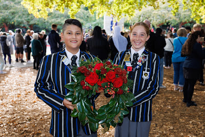Photo from the Anzac Day 2025 Civic Service held at Memorial Park in Hamilton, Waikato, New Zealand on Friday, 25 April, 2025. Photography by Mike Walen / KeyImagery Photography. Copyright: © 2025 Hamilton City Council.