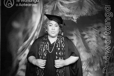 Booth photo from the TWoA Tainui 2025 Graduations (Ceremony 3 @ 10am) held at Claudelands Event Centre in Hamilton, Waikato, New Zealand on Wednesday, 30 April, 2025. Photography by InstaBooth / KeyImagery Photography. Copyright: © 2025 Te Wānanga o Aotearoa.