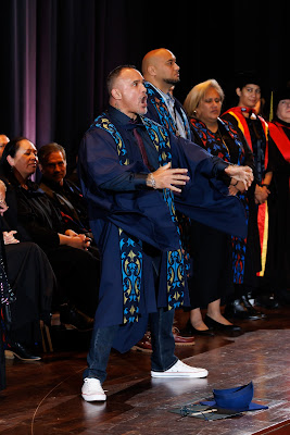 Photo from the TWoA Tāmaki Makaurau 2023 Graduations (Ceremony 1 @ 10am), held at the Due Drop Events Centre, Manukau, Auckland, New Zealand on Wednesday, 7 June, 2023. Photo: Mike Walen / KeyImagery Photography. Copyright: © Te Wānanga o Aotearoa.