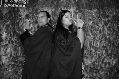 Booth photo from the TWoA Whirikoka 2023 Graduation (Gisborne), held at the War Memorial Theatre, Gisborne, East Coast, New Zealand on Wednesday 5 April, 2023. Photo: InstaBooth by KeyImagery Photography. Copyright: © Te Wānanga o Aotearoa.