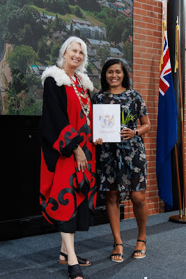 Photo from the HCC NZ Citizenship Ceremony (Afternoon) held in The Atrium, Wintec/Te Pukenga, Hamilton, Waikato, New Zealand at 3:30pm on Monday, 12 February, 2024. Photo: Mike Walen / KeyImagery Photography. Copyright: © Hamilton City Council.
