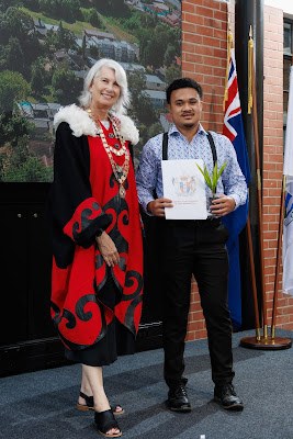 Photo from the HCC NZ Citizenship Ceremony (Afternoon) held in The Atrium, Wintec/Te Pukenga, Hamilton, Waikato, New Zealand at 3:30pm on Monday, 12 February, 2024. Photo: Mike Walen / KeyImagery Photography. Copyright: © Hamilton City Council.