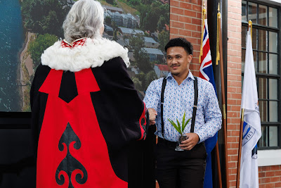 Photo from the HCC NZ Citizenship Ceremony (Afternoon) held in The Atrium, Wintec/Te Pukenga, Hamilton, Waikato, New Zealand at 3:30pm on Monday, 12 February, 2024. Photo: Mike Walen / KeyImagery Photography. Copyright: © Hamilton City Council.