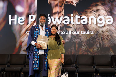 Photo from Ceremony 4 of the TWoA Tāmaki Makaurau 2025 Graduations (May 2025) held at the Mangere Arts Centre in Auckland, New Zealand on Tuesday, 27 May, 2025. Photo by Mike Walen / KeyImagery Photography. Copyright: © 2025 Te Wānanga o Aotearoa.