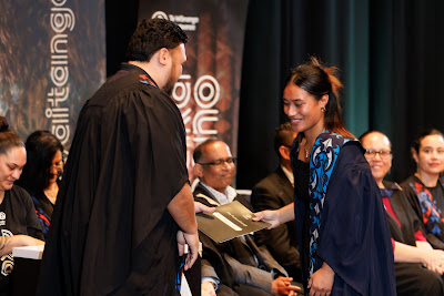 Photo from the TWoA Tāmaki Makaurau 2023 Graduations (Ceremony 4 @ 10am), held at the Due Drop Events Centre, Manukau, Auckland, New Zealand on Thursday, 8 June, 2023. Photo: Mike Walen / KeyImagery Photography. Copyright: © Te Wānanga o Aotearoa.