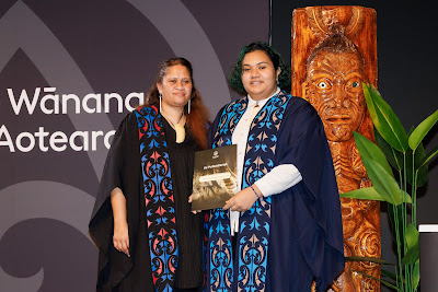 Photo from Ceremony 1 of the TWoA Tāmaki Makaurau 2025 Graduations (May 2025) held at the Mangere Arts Centre in Auckland, New Zealand on Monday, 26 May, 2025. Photo by Mike Walen / KeyImagery Photography. Copyright: © 2025 Te Wānanga o Aotearoa.