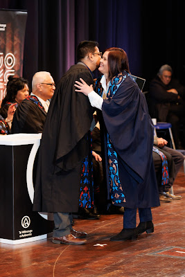 Photo from the TWoA Tāmaki Makaurau 2023 Graduations (Ceremony 3 @ 8pm), held at the Due Drop Events Centre, Manukau, Auckland, New Zealand on Wednesday, 7 June, 2023. Photo: Mike Walen / KeyImagery Photography. Copyright: © Te Wānanga o Aotearoa.