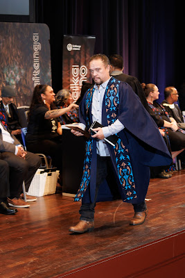Photo from the TWoA Tāmaki Makaurau 2023 Graduations (Ceremony 3 @ 8pm), held at the Due Drop Events Centre, Manukau, Auckland, New Zealand on Wednesday, 7 June, 2023. Photo: Mike Walen / KeyImagery Photography. Copyright: © Te Wānanga o Aotearoa.
