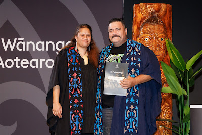 Photo from Ceremony 1 of the TWoA Tāmaki Makaurau 2025 Graduations (May 2025) held at the Mangere Arts Centre in Auckland, New Zealand on Monday, 26 May, 2025. Photo by Mike Walen / KeyImagery Photography. Copyright: © 2025 Te Wānanga o Aotearoa.