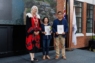 Photo from the HCC NZ Citizenship Ceremony (Afternoon) held in The Atrium, Wintec/Te Pukenga, Hamilton, Waikato, New Zealand at 3:30pm on Monday, 12 February, 2024. Photo: Mike Walen / KeyImagery Photography. Copyright: © Hamilton City Council.