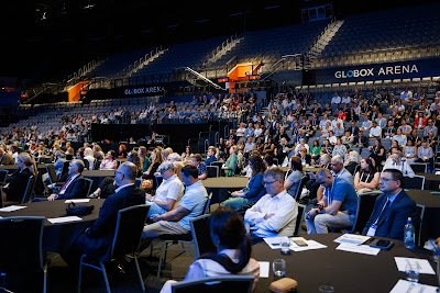 Photo from Day 1 of the HiNZ Conference 2024 (Digital Health Week NZ) held at Claudelands Event Centre in Hamilton, Waikato, New Zealand on Tuesday, 3 December, 2024. Photography by Mike Walen / KeyImagery Photography. Copyright © 2024 Health Informatics New Zealand (HiNZ).