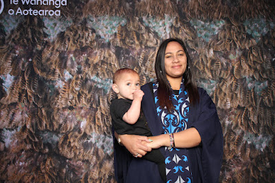 Booth photo from the TWoA Whirikoka 2023 Graduation (Gisborne), held at the War Memorial Theatre, Gisborne, East Coast, New Zealand on Wednesday 5 April, 2023. Photo: InstaBooth by KeyImagery Photography. Copyright: © Te Wānanga o Aotearoa.
