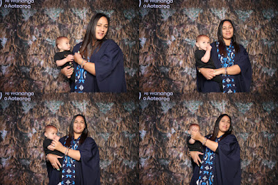 Booth photo from the TWoA Whirikoka 2023 Graduation (Gisborne), held at the War Memorial Theatre, Gisborne, East Coast, New Zealand on Wednesday 5 April, 2023. Photo: InstaBooth by KeyImagery Photography. Copyright: © Te Wānanga o Aotearoa.
