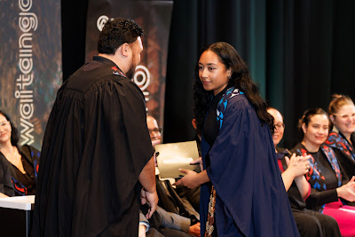 Photo from the TWoA Tāmaki Makaurau 2023 Graduations (Ceremony 4 @ 10am), held at the Due Drop Events Centre, Manukau, Auckland, New Zealand on Thursday, 8 June, 2023. Photo: Mike Walen / KeyImagery Photography. Copyright: © Te Wānanga o Aotearoa.