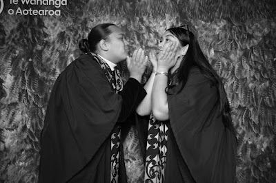 Booth photo from the TWoA Whirikoka 2023 Graduation (Gisborne), held at the War Memorial Theatre, Gisborne, East Coast, New Zealand on Wednesday 5 April, 2023. Photo: InstaBooth by KeyImagery Photography. Copyright: © Te Wānanga o Aotearoa.
