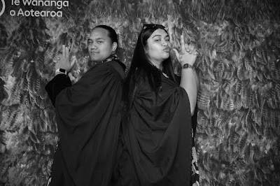 Booth photo from the TWoA Whirikoka 2023 Graduation (Gisborne), held at the War Memorial Theatre, Gisborne, East Coast, New Zealand on Wednesday 5 April, 2023. Photo: InstaBooth by KeyImagery Photography. Copyright: © Te Wānanga o Aotearoa.