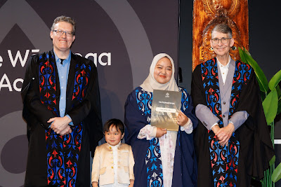 Photo from Ceremony 4 of the TWoA Tāmaki Makaurau 2025 Graduations (May 2025) held at the Mangere Arts Centre in Auckland, New Zealand on Tuesday, 27 May, 2025. Photo by Mike Walen / KeyImagery Photography. Copyright: © 2025 Te Wānanga o Aotearoa.
