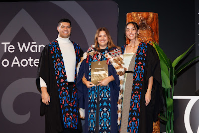 Photo from Ceremony 2 of the TWoA Tāmaki Makaurau 2025 Graduations (May 2025) held at the Mangere Arts Centre in Auckland, New Zealand on Monday, 26 May, 2025. Photo by Mike Walen / KeyImagery Photography. Copyright: © 2025 Te Wānanga o Aotearoa.
