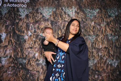 Booth photo from the TWoA Whirikoka 2023 Graduation (Gisborne), held at the War Memorial Theatre, Gisborne, East Coast, New Zealand on Wednesday 5 April, 2023. Photo: InstaBooth by KeyImagery Photography. Copyright: © Te Wānanga o Aotearoa.