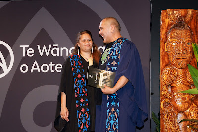 Photo from Ceremony 1 of the TWoA Tāmaki Makaurau 2025 Graduations (May 2025) held at the Mangere Arts Centre in Auckland, New Zealand on Monday, 26 May, 2025. Photo by Mike Walen / KeyImagery Photography. Copyright: © 2025 Te Wānanga o Aotearoa.