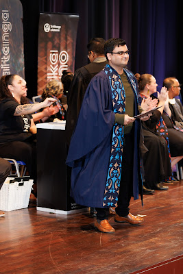 Photo from the TWoA Tāmaki Makaurau 2023 Graduations (Ceremony 3 @ 8pm), held at the Due Drop Events Centre, Manukau, Auckland, New Zealand on Wednesday, 7 June, 2023. Photo: Mike Walen / KeyImagery Photography. Copyright: © Te Wānanga o Aotearoa.