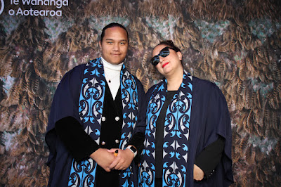 Booth photo from the TWoA Whirikoka 2023 Graduation (Gisborne), held at the War Memorial Theatre, Gisborne, East Coast, New Zealand on Wednesday 5 April, 2023. Photo: InstaBooth by KeyImagery Photography. Copyright: © Te Wānanga o Aotearoa.