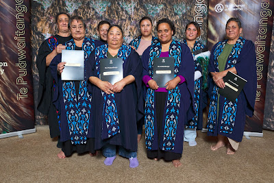 Photo from the TWoA Waiariki 2023 Graduations (Kawerau), held at  Rautahi Marae, Kawerau, Bay of Plenty, New Zealand on Friday, 2 June, 2023. Photo: Alick Saunders for KeyImagery Photography. Copyright: © Te Wānanga o Aotearoa.