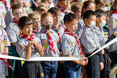 Photo from the Anzac Day 2022 Civic Service held at Memorial Park, Hamilton, Waikato, New Zealand. Taken: Monday, 25 April 2022. Photography: Mike Walen / KeyImagery Photography. Copyright: © Hamilton City Council.