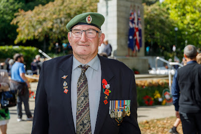 Photo from the Anzac Day 2022 Civic Service held at Memorial Park, Hamilton, Waikato, New Zealand. Taken: Monday, 25 April 2022. Photography: Mike Walen / KeyImagery Photography. Copyright: © Hamilton City Council.