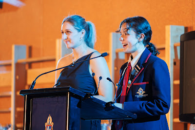Photo from the Waikato Diocesan Sports Awards 2023, held in the school gym at Waikato Diocesan School for Girls, Hamilton, New Zealand on Thursday, 13 October, 2023. Photography: Mike Walen / KeyImagery Photography. Copyright: © Waikato Diocesan School for Girls.