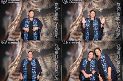 Booth photo from the TWoA Waiariki 2024 Graduations (Kawerau), held at Rautahi Marae, Kawerau, Bay of Plenty, New Zealand on Friday, 17 May, 2023. Photo: InstaBooth by KeyImagery Photography. Copyright: © Te Wānanga o Aotearoa.