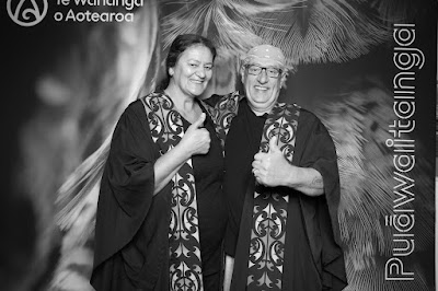 Booth photo from the TWoA Waiariki 2024 Graduations (Kawerau), held at Rautahi Marae, Kawerau, Bay of Plenty, New Zealand on Friday, 17 May, 2023. Photo: InstaBooth by KeyImagery Photography. Copyright: © Te Wānanga o Aotearoa.
