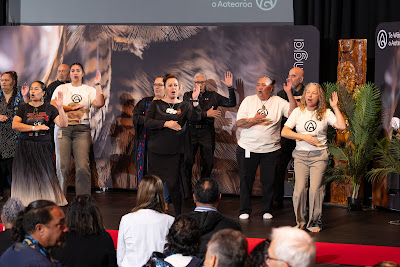 Photo from the TWoA Whirikoka 2024 Graduation (Gisborne), held at the War Memorial Theatre, Gisborne, East Coast, New Zealand on Wednesday, 16 April, 2025. Photo by Alick Saunders for KeyImagery Photography. Copyright: © 2025 Te Wānanga o Aotearoa.
