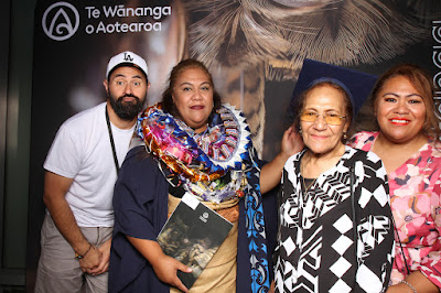 Booth photo from Ceremony 2 of the TWoA Tāmaki Makaurau 2025 Graduations (March 2025) held at the Mangere Arts Centre in Auckland, New Zealand on Wednesday, 12 March, 2025. Photo: InstaBooth by KeyImagery Photography. Copyright: © 2025 Te Wānanga o Aotearoa.