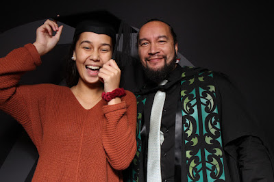 Booth photo from the TWoA Tainui 2019 Graduations (Ceremony 3),  held at Hamilton Boys' High School, Hamilton, New Zealand. Taken: Thursday 18 April 2019. Photo: InstaBooth / KeyImagery Photography. Copyright: © Te Wānanga o Aotearoa.