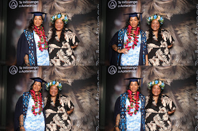 Booth photo from Ceremony 2 of the TWoA Tāmaki Makaurau 2025 Graduations (March 2025) held at the Mangere Arts Centre in Auckland, New Zealand on Wednesday, 12 March, 2025. Photo: InstaBooth by KeyImagery Photography. Copyright: © 2025 Te Wānanga o Aotearoa.