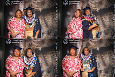 Booth photo from Ceremony 2 of the TWoA Tāmaki Makaurau 2025 Graduations (March 2025) held at the Mangere Arts Centre in Auckland, New Zealand on Wednesday, 12 March, 2025. Photo: InstaBooth by KeyImagery Photography. Copyright: © 2025 Te Wānanga o Aotearoa.