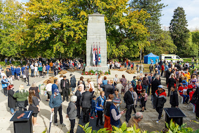 Photo from the Anzac Day 2022 Civic Service held at Memorial Park, Hamilton, Waikato, New Zealand. Taken: Monday, 25 April 2022. Photography: Mike Walen / KeyImagery Photography. Copyright: © Hamilton City Council.
