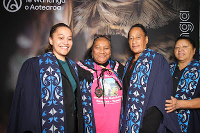 Booth photo from the TWoA Waiariki 2024 Graduations (Kawerau), held at Rautahi Marae, Kawerau, Bay of Plenty, New Zealand on Friday, 17 May, 2023. Photo: InstaBooth by KeyImagery Photography. Copyright: © Te Wānanga o Aotearoa.