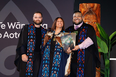 Photo from Ceremony 2 of the TWoA Tāmaki Makaurau 2025 Graduations (May 2025) held at the Mangere Arts Centre in Auckland, New Zealand on Monday, 26 May, 2025. Photo by Mike Walen / KeyImagery Photography. Copyright: © 2025 Te Wānanga o Aotearoa.