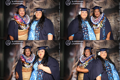 Booth photo from Ceremony 2 of the TWoA Tāmaki Makaurau 2025 Graduations (March 2025) held at the Mangere Arts Centre in Auckland, New Zealand on Wednesday, 12 March, 2025. Photo: InstaBooth by KeyImagery Photography. Copyright: © 2025 Te Wānanga o Aotearoa.