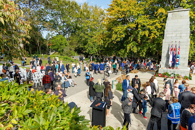Photo from the Anzac Day 2022 Civic Service held at Memorial Park, Hamilton, Waikato, New Zealand. Taken: Monday, 25 April 2022. Photography: Mike Walen / KeyImagery Photography. Copyright: © Hamilton City Council.