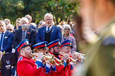 Photo from the Anzac Day 2022 Civic Service held at Memorial Park, Hamilton, Waikato, New Zealand. Taken: Monday, 25 April 2022. Photography: Mike Walen / KeyImagery Photography. Copyright: © Hamilton City Council.