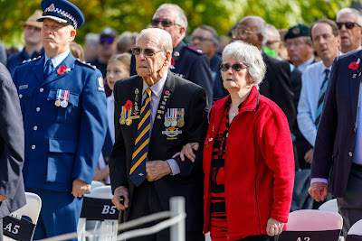 Photo from the Anzac Day 2022 Civic Service held at Memorial Park, Hamilton, Waikato, New Zealand. Taken: Monday, 25 April 2022. Photography: Mike Walen / KeyImagery Photography. Copyright: © Hamilton City Council.