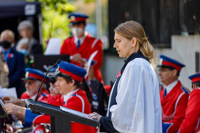 Photo from the Anzac Day 2022 Civic Service held at Memorial Park, Hamilton, Waikato, New Zealand. Taken: Monday, 25 April 2022. Photography: Mike Walen / KeyImagery Photography. Copyright: © Hamilton City Council.