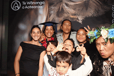 Booth photo from Ceremony 2 of the TWoA Tāmaki Makaurau 2025 Graduations (March 2025) held at the Mangere Arts Centre in Auckland, New Zealand on Wednesday, 12 March, 2025. Photo: InstaBooth by KeyImagery Photography. Copyright: © 2025 Te Wānanga o Aotearoa.