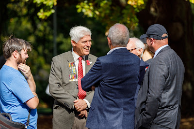 Photo from the Anzac Day 2022 Civic Service held at Memorial Park, Hamilton, Waikato, New Zealand. Taken: Monday, 25 April 2022. Photography: Mike Walen / KeyImagery Photography. Copyright: © Hamilton City Council.